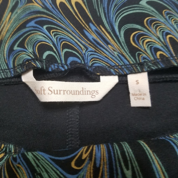 Soft Surroundings Marbled Print Pants - Picture 7 of 12